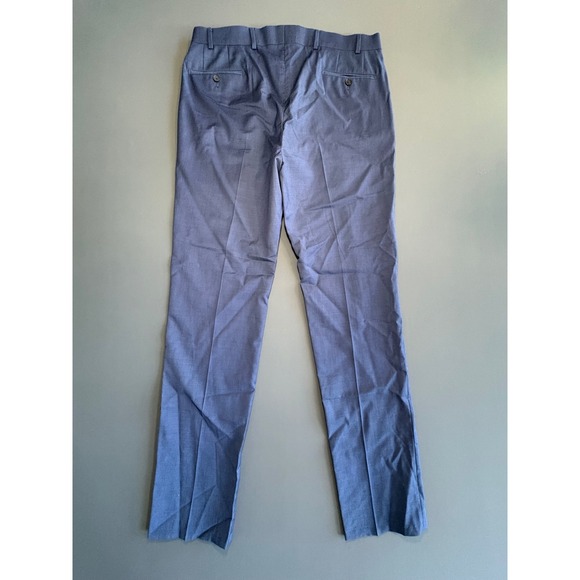 New Calvin Klein Men's Blue Fit Dress Pants 100% Wool Suit Separates‎ 36x34 - Picture 3 of 8